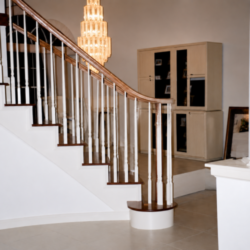 Project Archive addition elegant foyer with sweeping staircase