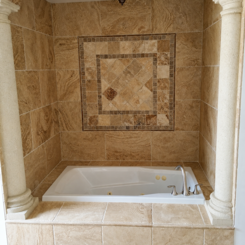 Project Archive bath elegant bathroom alcove with tile details.webp