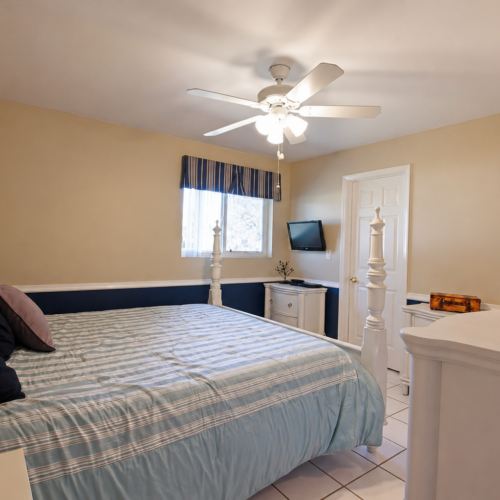 Project Archive custom home coastal bedroom with elegant furnishings