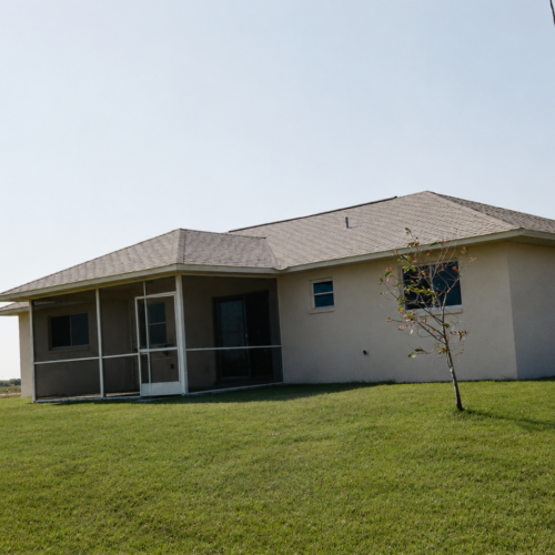 Project Archive custom home quiet suburban home with lawn view