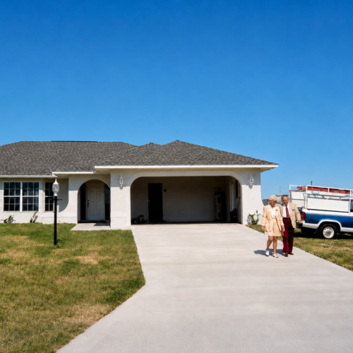 Project Archive custom home quiet suburban stroll on a sunny day