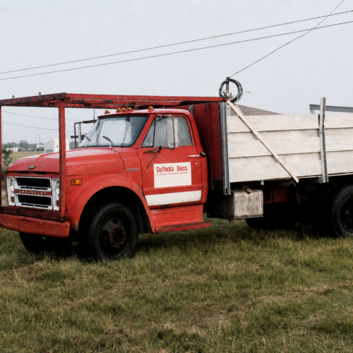 The Tradewind Legacy depaola bros rustic red chevrolet in rural setting