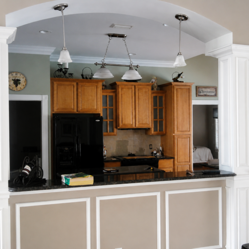 Project Archive kitchen elegant kitchen with arched pass through