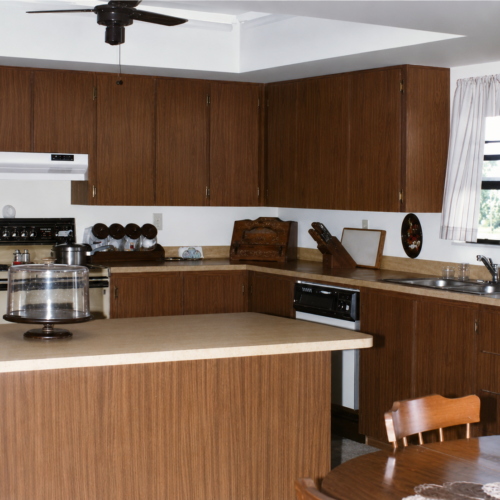 Project Archive kitchen retro 1970s kitchen interior with wood tones
