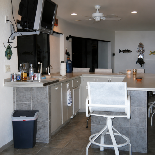 Project Archive outdoor coastal themed home bar lounge