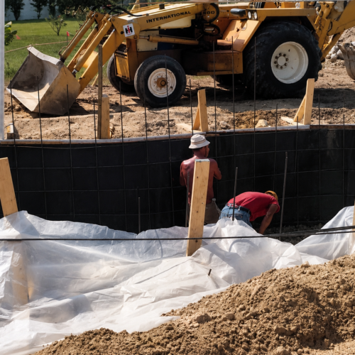 Project Archive outdoor construction workers at excavation site