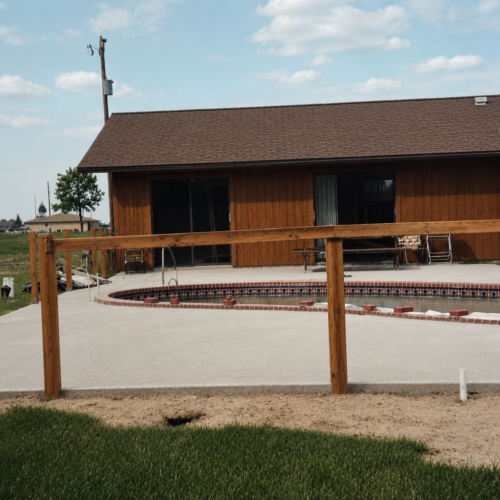Project Archive outdoor sunny suburban backyard with pool