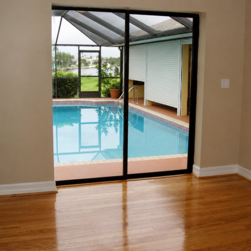 Project Archive renovation minimalist room with pool view