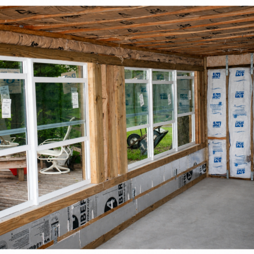 Project Archive renovation in progress with natural light