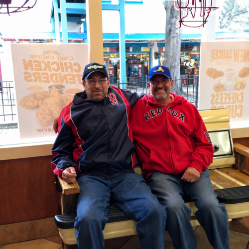 Walter DePaola's son, Tom, and Joe DePaola's son, Steve. The descendants of the original DePaola brothers. tom and steve depaola