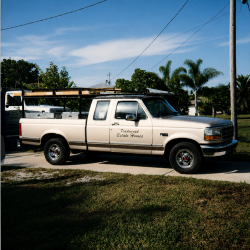 The Tradewind Legacy work truck in suburban paradise